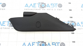 Front left center console trim Audi A4 B9 17-19 black, with plug