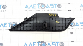 Front left center console trim Audi A4 B9 17-19 black, with plug