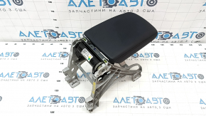 Armrest center console Audi A4 B9 17-19 black leather, with bracket