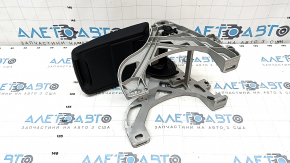 Armrest center console Audi A4 B9 17-19 black leather, with bracket