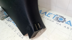 Front pillar trim lower right Toyota Prius 50 16-22 black, scratches, plastic turned white