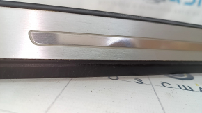 Door sill trim outer front right Audi A4 B9 17- S-Line with illumination, scratches