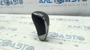 Gear knob Nissan Murano z52 15 - black leather, scratches on chrome