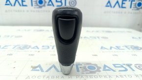 Gear knob Nissan Murano z52 15 - black leather, scratches on chrome