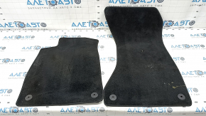 Set of floor mats for Audi A4 B9 17-19 cloth black, dry cleanable