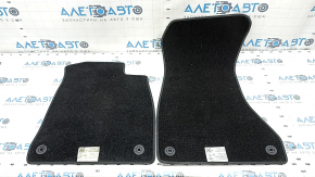 Set of floor mats for Audi A4 B9 17-19 cloth black, dry cleanable