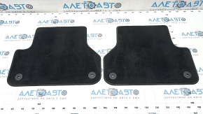 Set of floor mats for Audi A4 B9 17-19 cloth black, dry cleanable