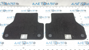 Set of floor mats for Audi A4 B9 17-19 cloth black, dry cleanable