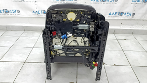 Driver's seat Audi A4 B9 17-19 without airbag, electric, heated, leather, black, cracked, for cleaning