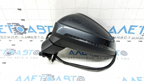Side mirror left Audi A4 B9 17-19 15 pins, turn signal, auto-dimming, for memory, BSM, auto-folding, graphite
