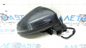 Side mirror right Audi A4 B9 17-19 15 pins, turn signal, auto-dimming, for memory, BSM, auto-folding, graphite