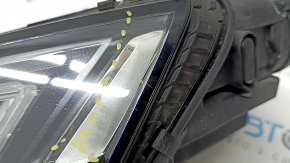 Front left headlight complete Audi A4 B9 17-19 Full LED, sand, scratches, cobwebs
