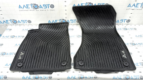 Set of floor mats for Audi A4 B9 17-19 rubber, black