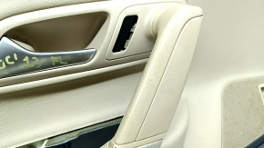 Door trim card front left VW CC 08-17 black with beige insert leather, armrest leather beige, molding gray, scratches