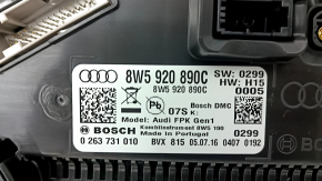 Instrument cluster Audi A4 B9 17- large display, 106k, scratches