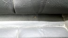Passenger seat Audi A4 B9 17-19 without airbag, electric, heated, leather, black, melted, scratches, dented, needs cleaning, torn mesh