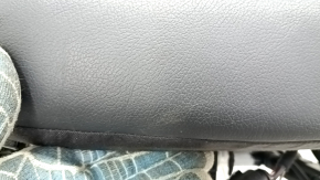 Passenger seat Audi A4 B9 17-19 without airbag, electric, heated, leather, black, melted, scratches, dented, needs cleaning, torn mesh