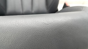 Passenger seat Audi A4 B9 17-19 without airbag, electric, heated, leather, black, melted, scratches, dented, needs cleaning, torn mesh