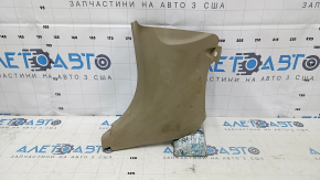 Front pillar trim lower left Toyota Highlander 08-13 beige, worn, scratches, fasteners turned white, for dry cleaning