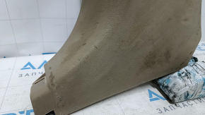 Front pillar trim lower left Toyota Highlander 08-13 beige, worn, scratches, fasteners turned white, for dry cleaning