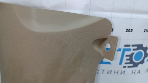 Front pillar trim lower left Toyota Highlander 08-13 beige, worn, scratches, fasteners turned white, for dry cleaning