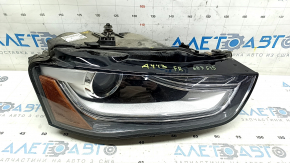 Front right headlight complete Audi A4 B8 13-16 rest xenon led, sand, scratches, broken mount