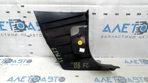 Front pillar trim middle left VW Passat b8 16-19 USA black, scratches, worn