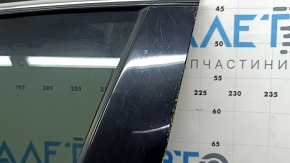 Door assembly front left Ford Fusion mk5 13-20 hybrid, keyless, with code, blue FT, cobweb on overlay, scratches on overlay, bump