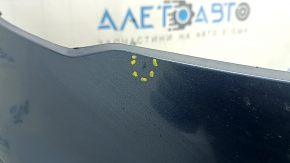 Front bumper bare Ford Fusion mk5 19-20 without parking sensors and towing hook, blue, scratches, non-factory holes, broken fasteners