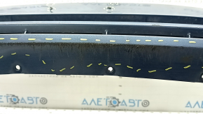 Front bumper bare Ford Fusion mk5 19-20 without parking sensors and towing hook, blue, scratches, non-factory holes, broken fasteners