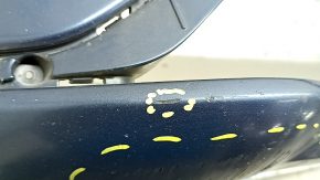 Front bumper bare Ford Fusion mk5 19-20 without parking sensors and towing hook, blue, scratches, non-factory holes, broken fasteners