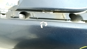 Front bumper bare Ford Fusion mk5 19-20 without parking sensors and towing hook, blue, scratches, non-factory holes, broken fasteners