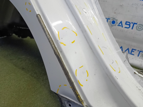 Quarter wing rear right Toyota Prius 50 16-22 without BSM on the body, white, dented sunset, pokes