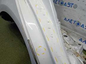 Quarter wing rear right Toyota Prius 50 16-22 without BSM on the body, white, dented sunset, pokes