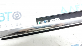 Molding door-glass central front left Audi A4 B8 08-16 chrome