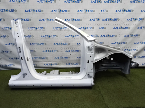 Tesla Model Y 20 front right quarter panel - on the body, iron panel, white PPSW