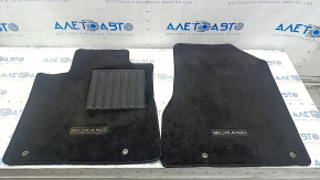 Set of floor mats for Nissan Murano z52 15-18 pile black, dry cleanable