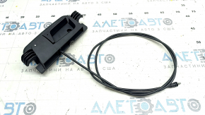 Rear seat folding lever left Audi A4 B8 08-16 black