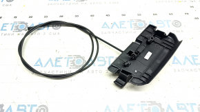 Rear seat folding lever left Audi A4 B8 08-16 black
