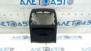 Rear center console trim Audi A4 B8 13-16 rest, black, scratches, crack