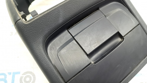 Rear center console trim Audi A4 B8 13-16 rest, black, scratches, crack