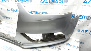 Bare front bumper Audi A4 B8 13-16 rest, for headlight washers, silver, scratches