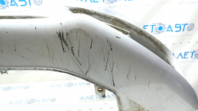 Bare front bumper Audi A4 B8 13-16 rest, for headlight washers, silver, scratches