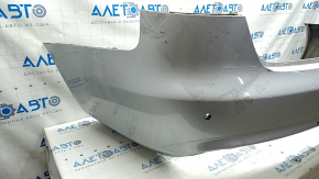 Bare rear bumper Audi A4 B8 13-16 rest for parking sensors, silver, dents, scratches