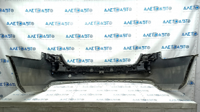 Bare rear bumper Audi A4 B8 13-16 rest for parking sensors, silver, dents, scratches