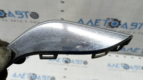 Front bumper molding left Ford Fusion mk5 19-20 chrome, sand, broken mount, chrome swelled
