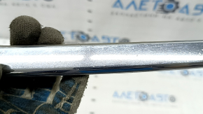 Front bumper molding left Ford Fusion mk5 19-20 chrome, sand, broken mount, chrome swelled