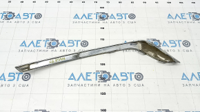 Front bumper molding right Ford Fusion mk5 19-20 chrome, sand, broken fasteners, chrome swelled