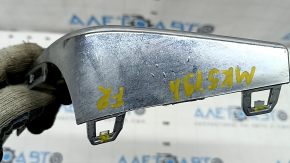 Front bumper molding right Ford Fusion mk5 19-20 chrome, sand, broken fasteners, chrome swelled