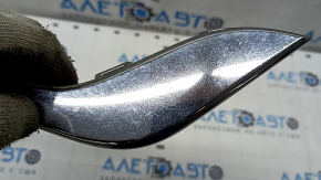 Front bumper molding right Ford Fusion mk5 19-20 chrome, sand, broken fasteners, chrome swelled